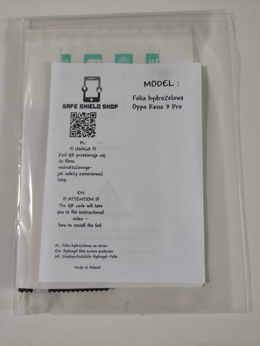 Oppo Reno 3 pro folia hydrożelowa