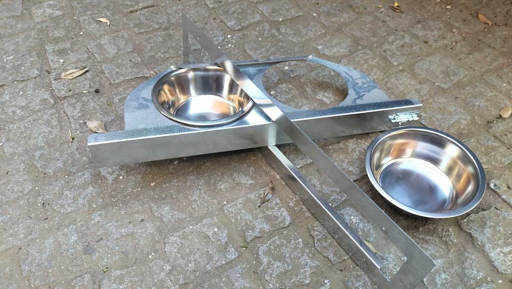 Comedouro Cão Duplo Girar Canil