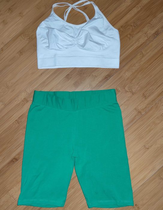 Велосипедки, шорты сортивные, лиф для спорта.