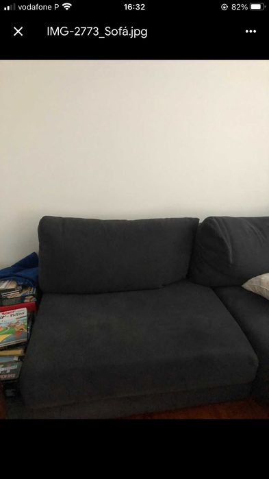 sofá com chaise longue