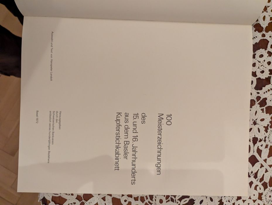 Luksusowe wydanie: Rysunki z Gabinetu Miedziorytów w Bazylei (1972)