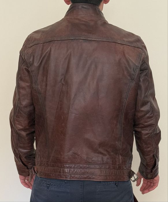 Casaco / Blusão de Pele da Massimo Dutti