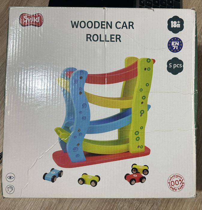 Smiki wooden car roller