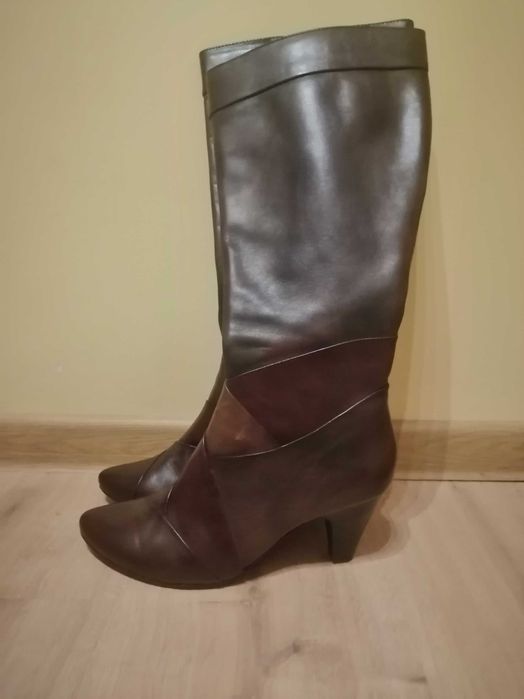 Eleganckie kozaki, skóra naturalna, 5th Avenue, R. 36