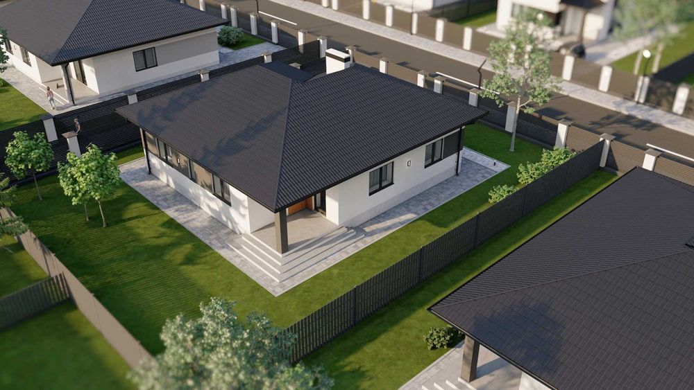 Одноповерховий будинок 105м² з МІСЬКИМИ комунікаціями! 6 соток