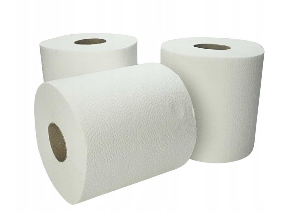 Ręcznik papierowy biały celuloza 6x 100 metrów wydajny bezpyłowy