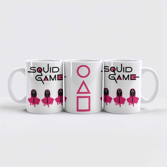 Kubek 330ml - „SQUID GAME” – Twój codzienny łyk ryzyka!