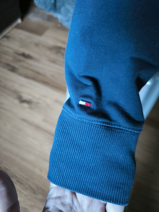 Hilfiger Denim bluza męska z kapturem M granatowa kangurka