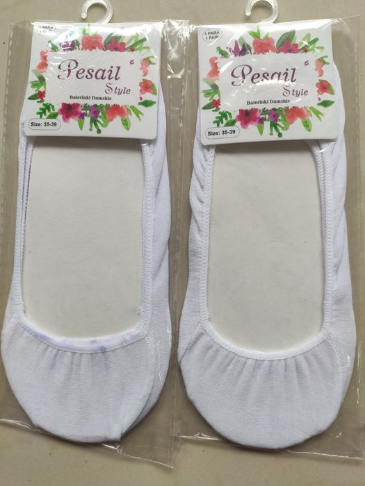 2x Pary Skarpetki damskie Stopki 35-39