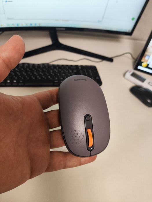 Бездротова  Baseus F01B Tri-Mode Wireless Mouse 2.4G/BT1+BT2 сіра