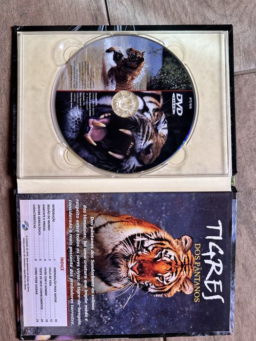DVD “Viver com os leões” e “Tigres dos Pântanos”