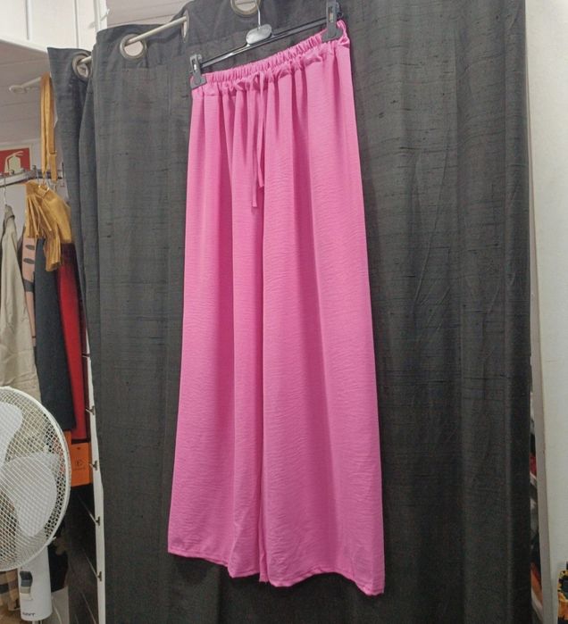 Calça Pantalona em Rosa