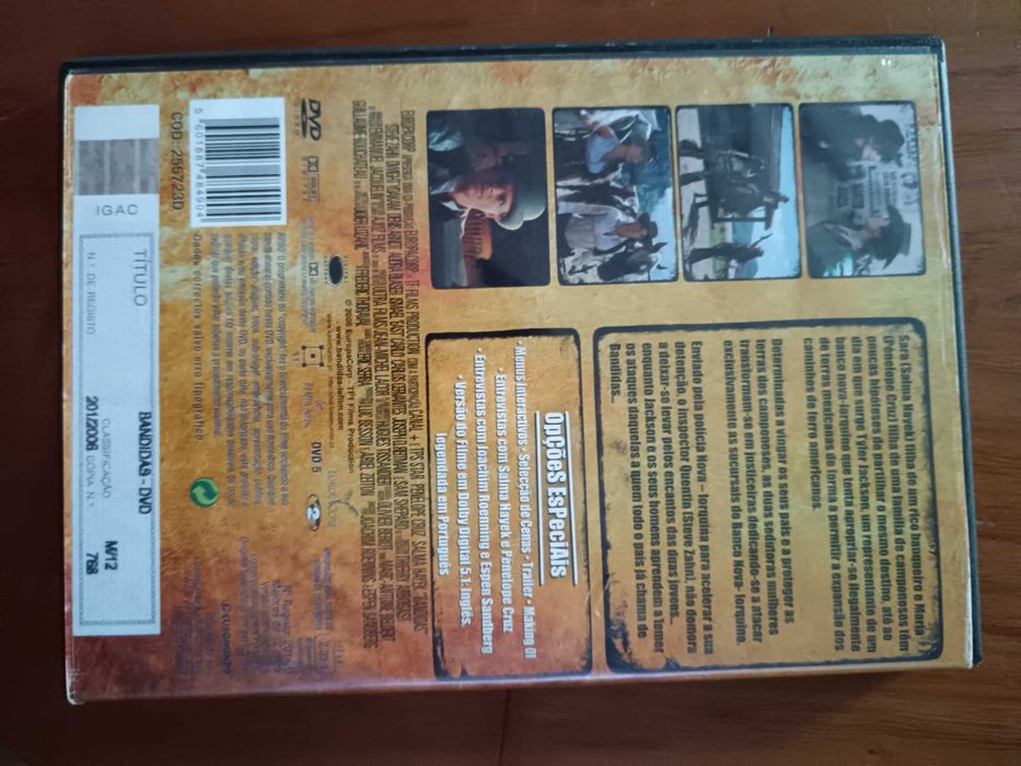 filme dvd original - bandidas