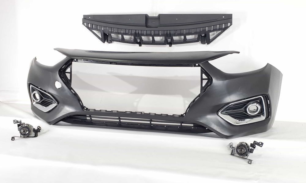 Accent 2017-2021 Решетка бампер комплект