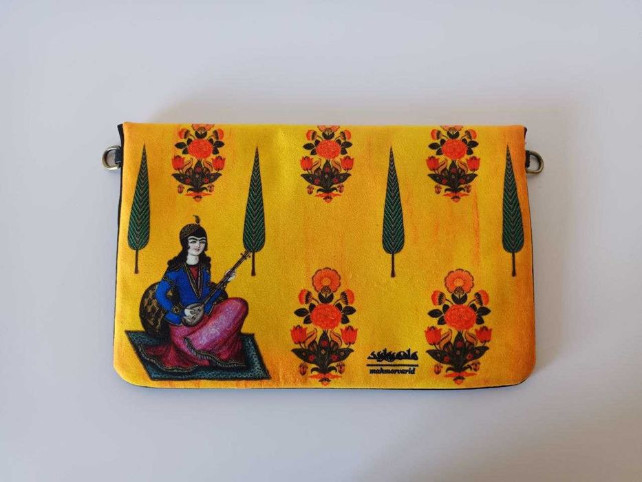 Bolsa Tradicional com Padrão Étnico Persa