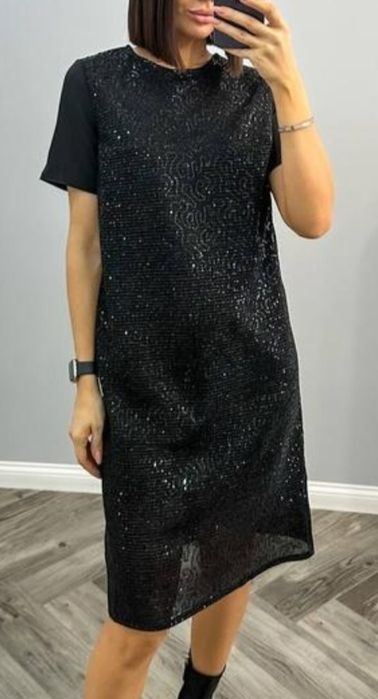 Сукня та тренч чорного кольору, комплект