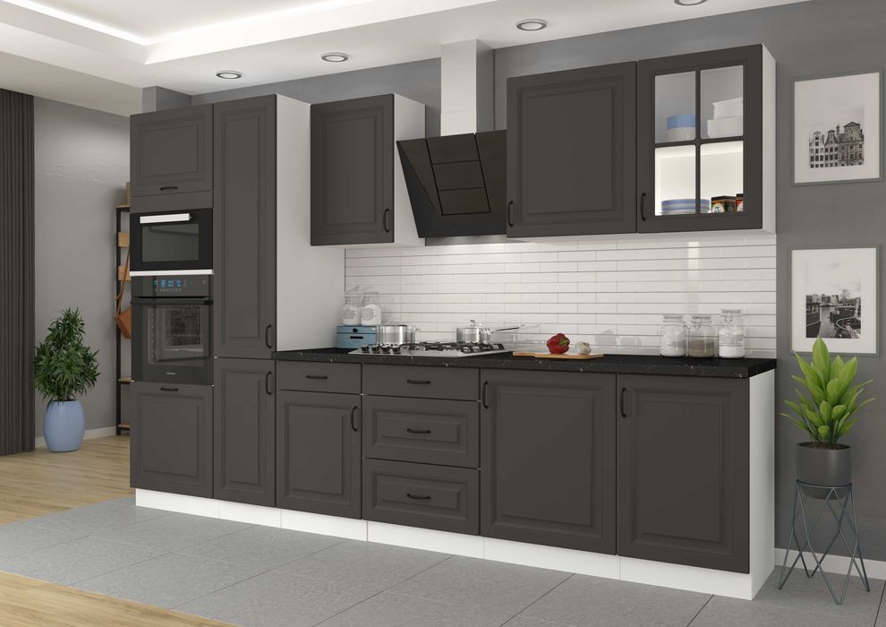 Nowy zestaw mebli kuchennych kuchnia KLEO MDF styl Angielski Frezowany