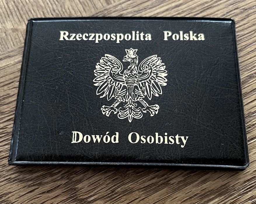 Okładka etui na dokumenty z godłem RP - skóra ekologiczna - NOWA