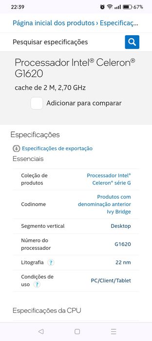 Intel® Celeron® Processor G1620
2 MB cache, 2.70 GHz428962433153126401