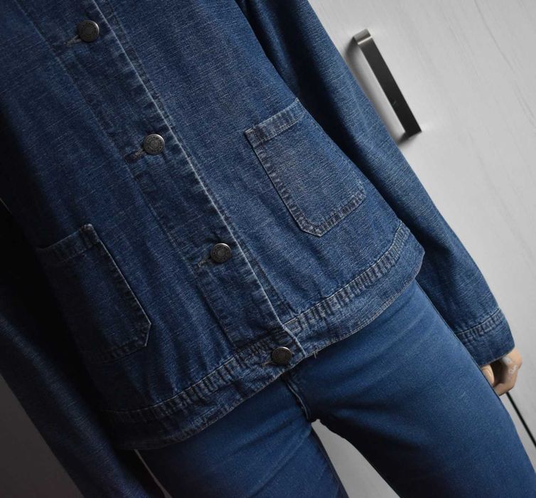 Kurtka jeansowa S M 36 dżinsowa ramoneska katana bluza denim prosta