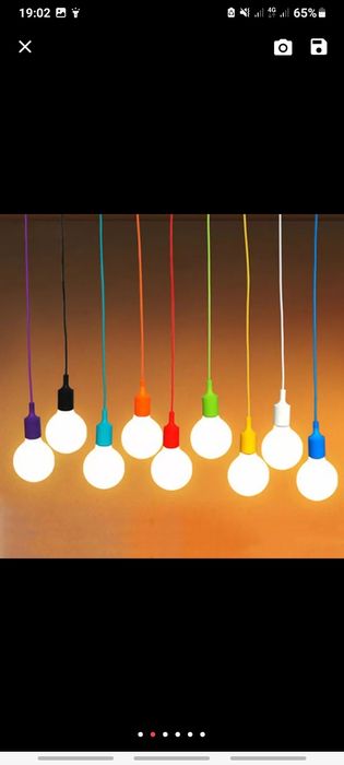 Подвесной светильник из селикогеля