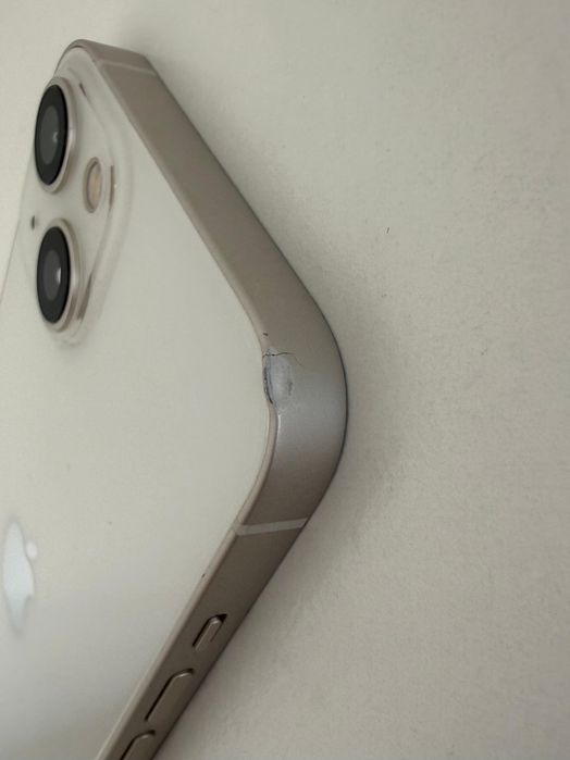 iPhone 13, 128 GB, Branco, Bom estado, Caixa + cabo + 2 capas oferta