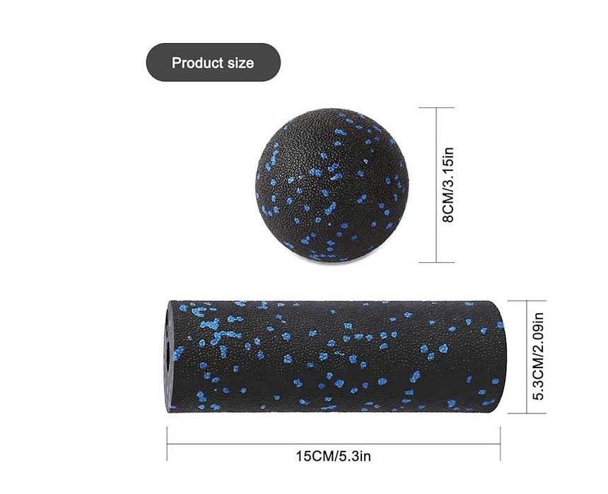 Roller Piłka Wałek do Masażu Zestaw do Akupresury Piłeczki z EPP