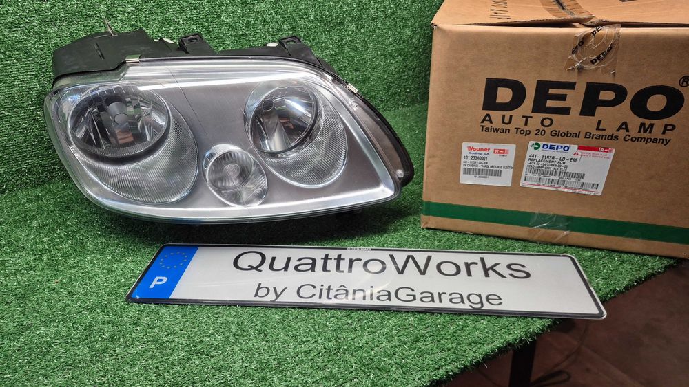 Otica Farol Frente Direito VW Touran 1T Caddy III 2003 a 2015 Ref. 441-1193R-LD-EM NOVO DEPO
