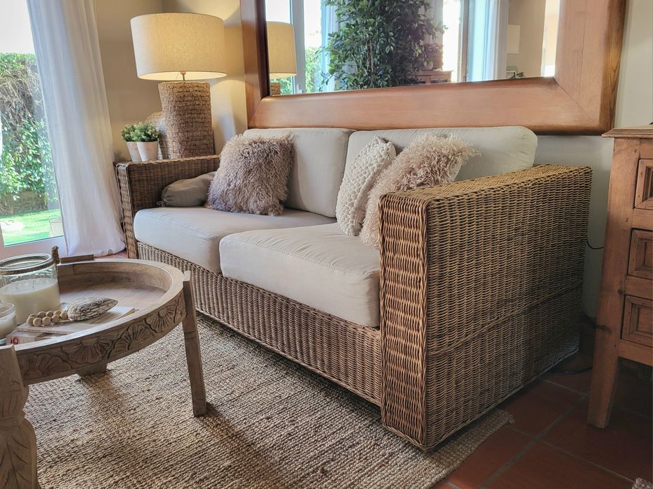 sofa, cadeirao, canape, verga, oriental, rustico