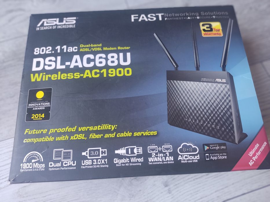 Asus DSL-AC68U AC-1900  modem router