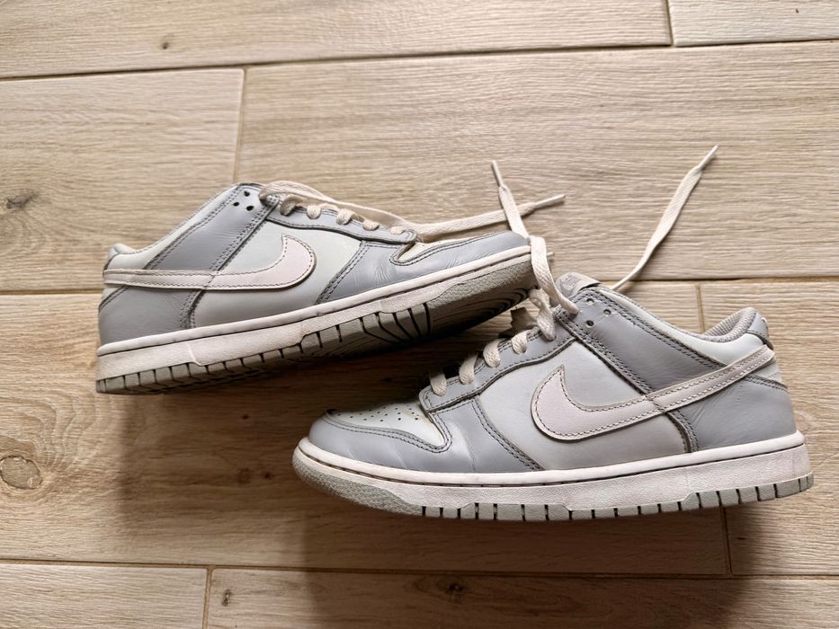 Buty Sportowe Skórzane Nike Dunk Low grey   40