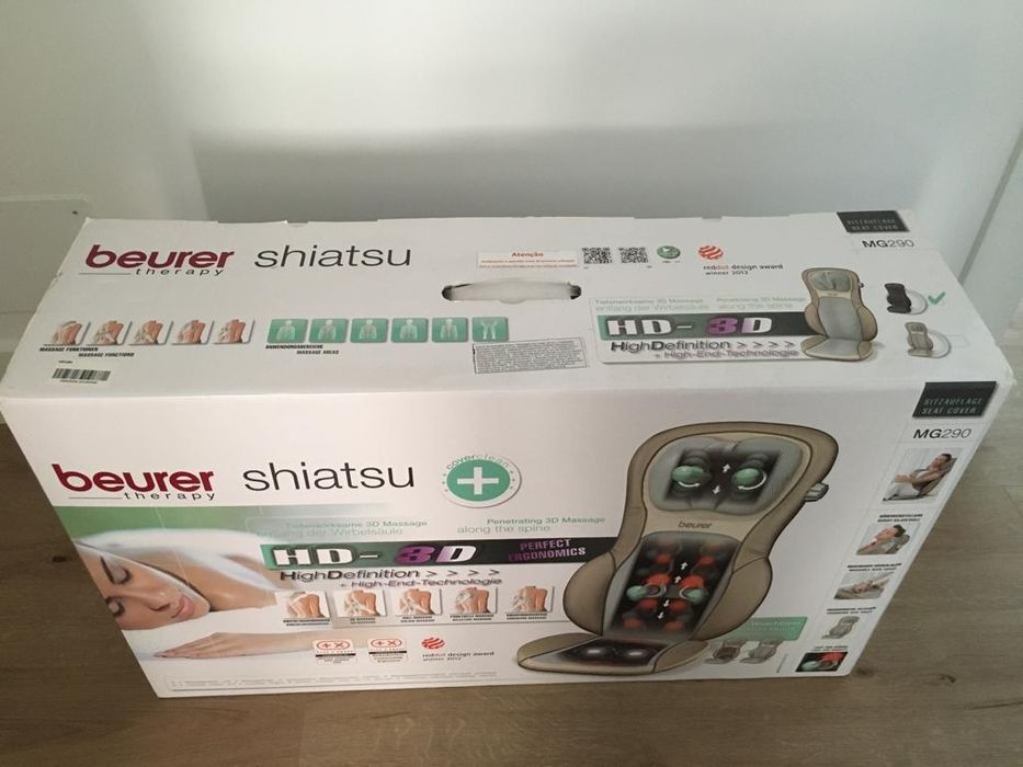Cadeirão de massagens Shiastsu HD-3D, Beurer [NOVO, em caixa]