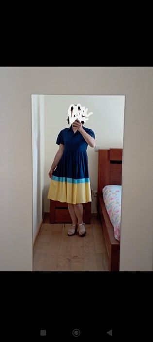 Vestido tricolor