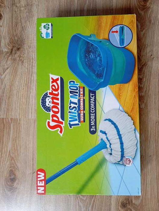 Mop wykręcany z wiaderkiem Spontex