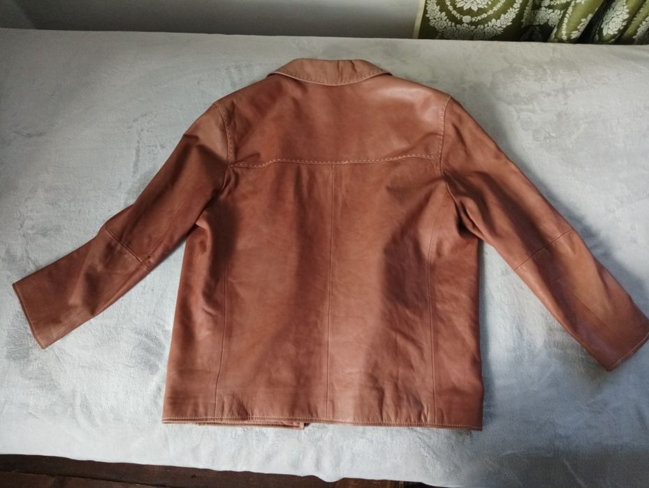 Мужская кожаная куртка брюки