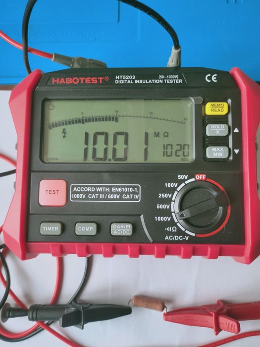 Мегометр вимірювач опору ізоляції HABOTEST HT5203