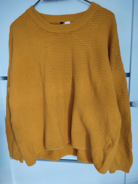 Sweter damski żółty