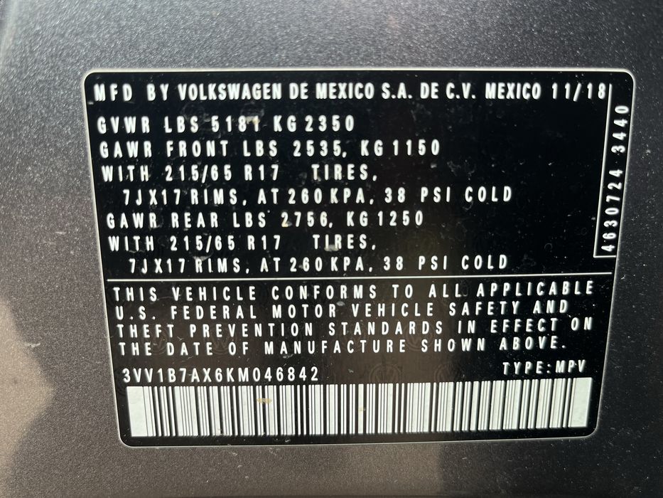 Вольсваген Тігуан 2 2018