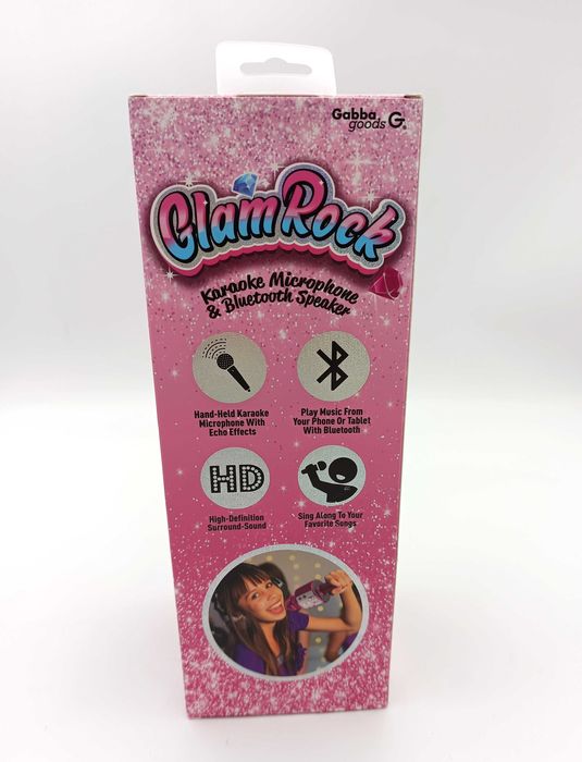 Mikrofon bezprzewodowy Bluetooth karaoke LETS GO MKF01 | różowy | NOWY