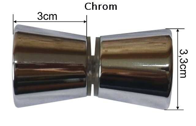 Uchwyt do kabiny prysznicowej gałka klamka rączka do drzwi stalowa