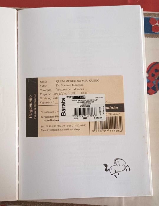 Livro " Quem mexeu no meu queijo"