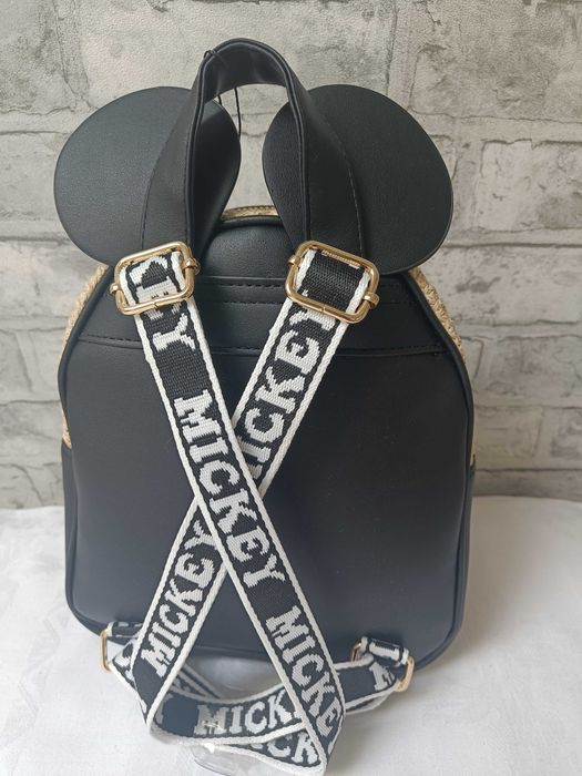 Plecak Disney Myszka Miki ze skóry ekologicznej i rafii PRIMARK