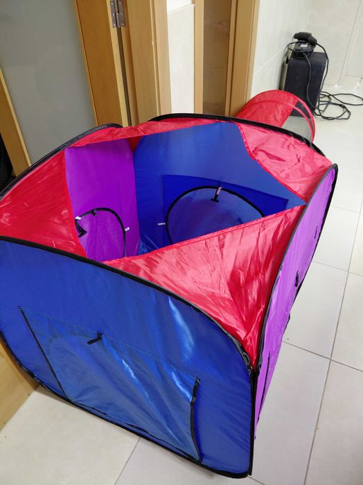 Circuito de tendas para bebés