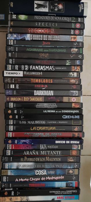 DVDS ficção cientifica, terror, ação