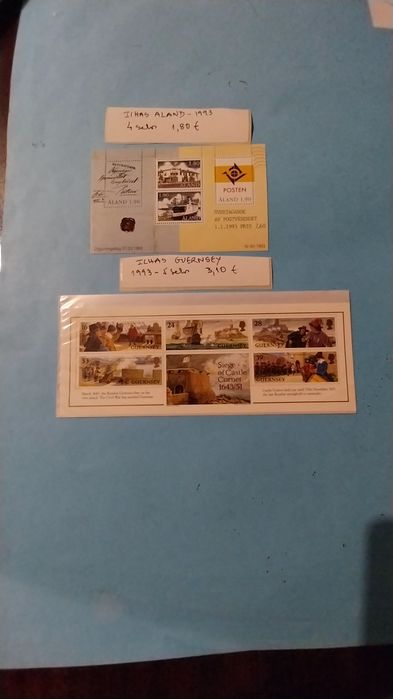 Selos  Estrang. comemorativos de  várias  ilhas- déc. 1900