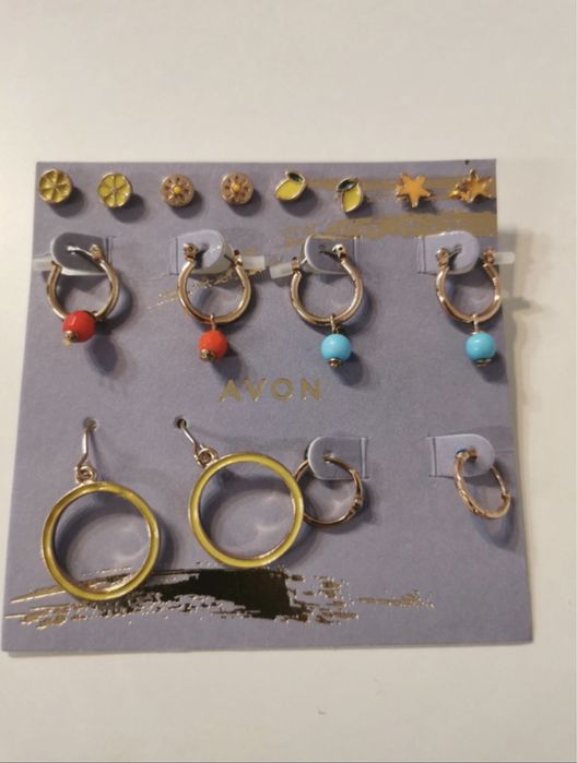 Kolczyki 8 par Avon