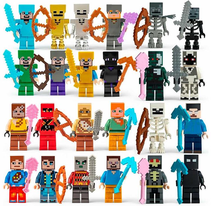 Набор фигурок Лего Майнкрафт 24 штуки. Адвент календарь Lego Minecraft