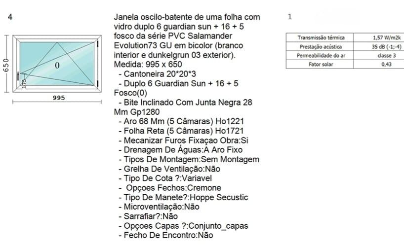 Janela De PVC Oscilo-Batente Nova