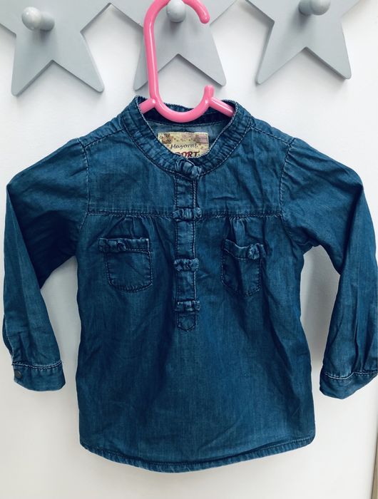 Koszula sukienka bluzka jeansowa Mayoral 80