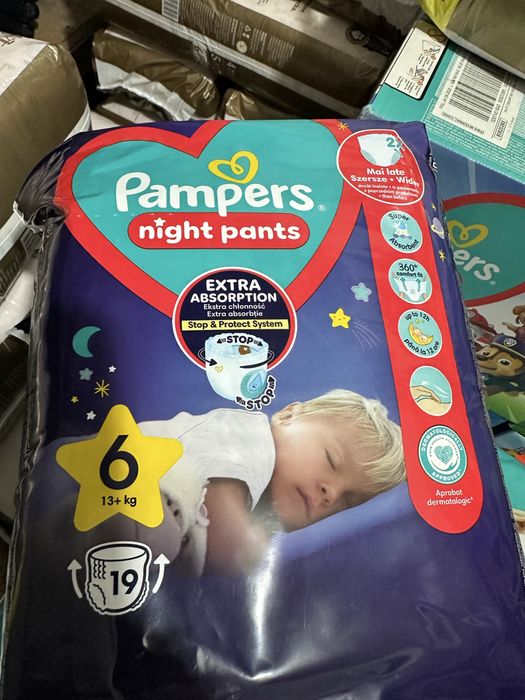 Pampers pants ,night памперс трусики щенячий патруль 4,5,6,7 підгузки
